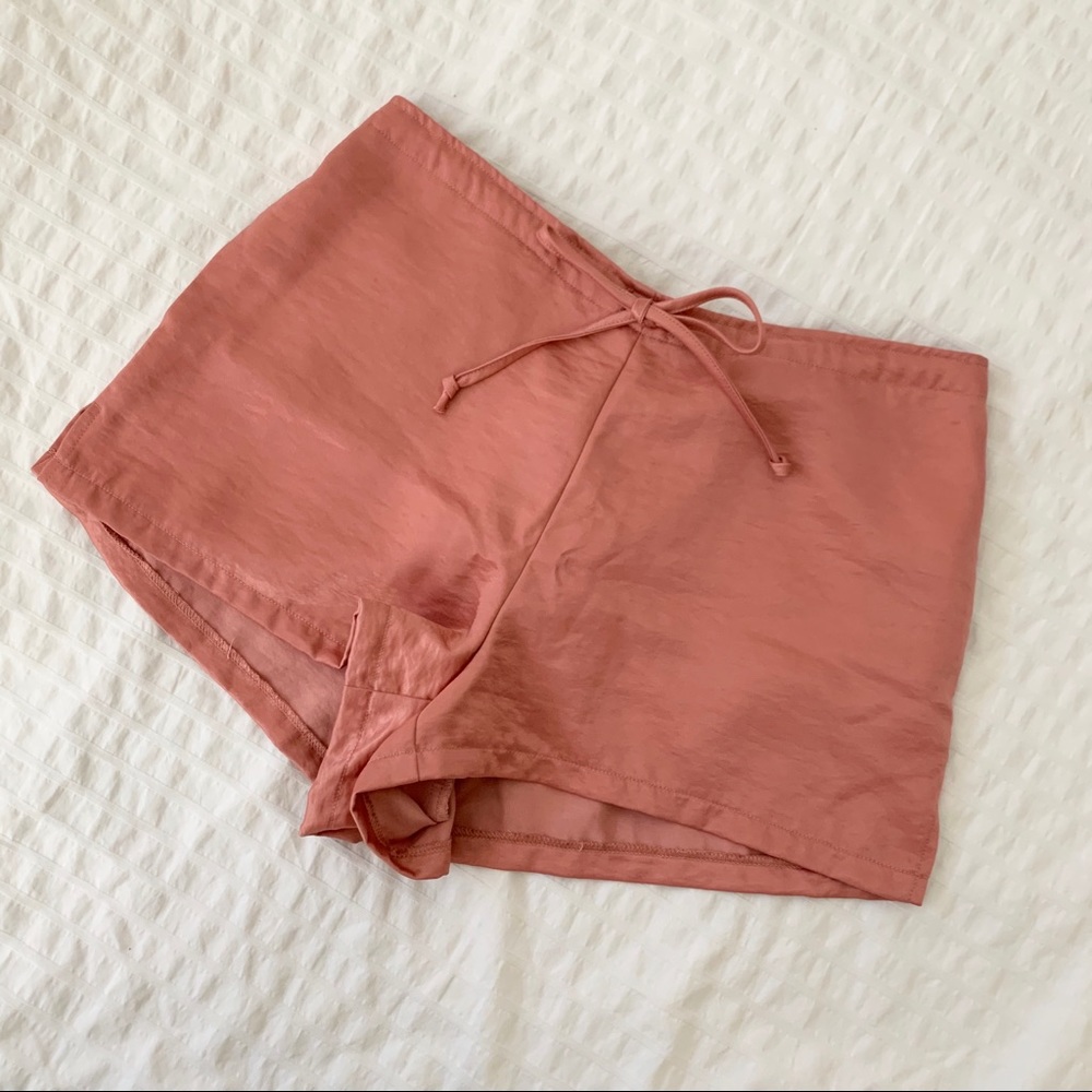 Satin Drawstring Shorts